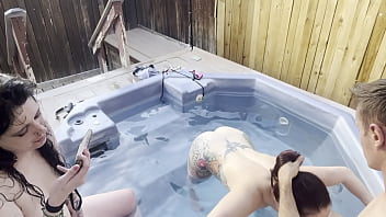 Dickflash cleaner and 2 girls hot tub adventure 2 4 ffm cleaner helps two girls clean their pipes and cums on their faces Dickflash cleaner and 2 girls hot tub adventure 2 4 ffm cleaner helps two girls clean their pipes and cums on their faces
