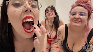 4k chubby girls silly faces saliva mouth tongue teeth fetish