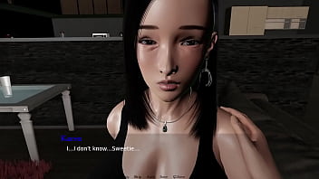 Milf gives a blowjob bound by lust gameplay