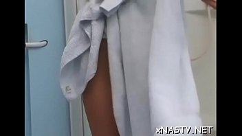 Cunning brunette damsel tianna caresses herself