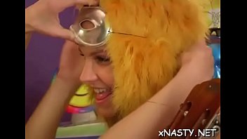 Teen puts her young cum hole on the line by riding huge cock