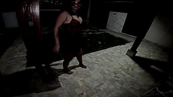 Ela voltou da festa de halloween toda arrombadinha e gozadinha