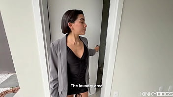 Beautiful big ass real estate agent shows her skills to close a deal