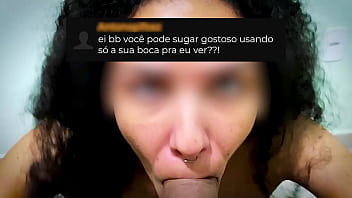 Você manda e eu faço #1 mamada barulhenta sem as mãos