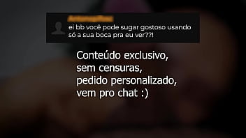 Você manda e eu faço #1 mamada barulhenta sem as mãos