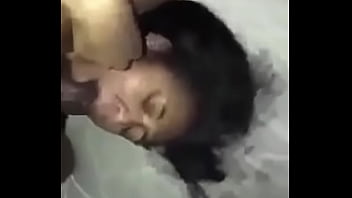 Upside down face fucking black ebony wife