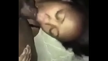 Upside down face fucking black ebony wife
