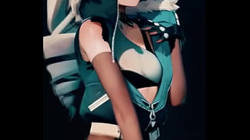 A bold genshin fighter flashes a daring smile her sleek outfit revealing strength and temptation in equal measure is she here to battle… or to steal your heart link in bio #genshinimpact #animeedit #waifuenergy #shorts #fyp #sweetlifeanimes