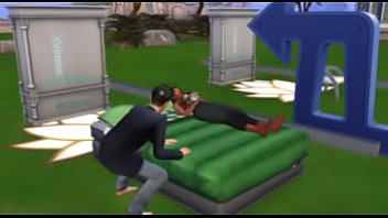 Sim outside sex with messed up dick