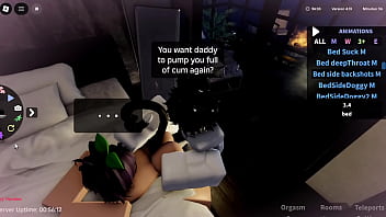 Roblox catgirl gets used like a toy