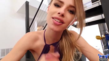 Jillian janson took her time blowing & stroking miles long's dick