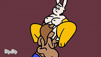 Lesbian furr cums from pussy suck