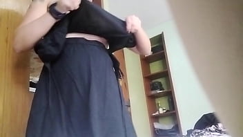 Espiando a mi hermanastra coño abierto