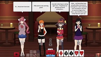 Strip poker girls lose it all — naked wet and begging for more