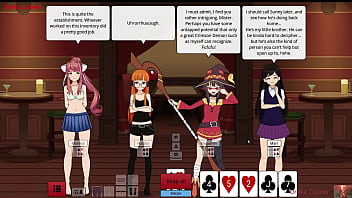 Strip poker girls lose it all — naked wet and begging for more