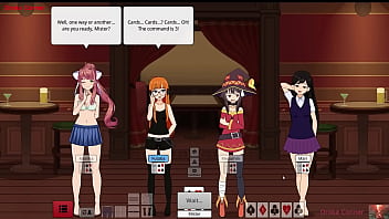 Strip poker girls lose it all — naked wet and begging for more