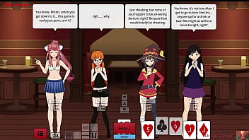 Strip poker girls lose it all — naked wet and begging for more