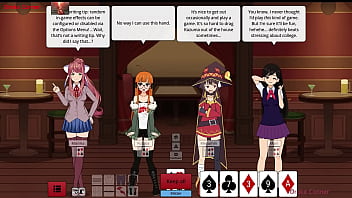 Strip poker girls lose it all — naked wet and begging for more