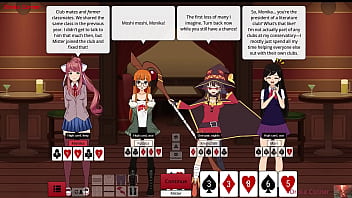 Strip poker girls lose it all — naked wet and begging for more