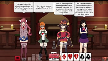 Strip poker girls lose it all — naked wet and begging for more