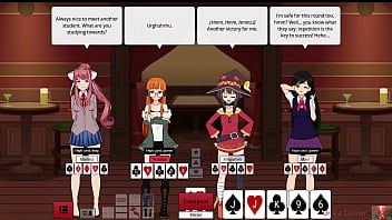 Strip poker girls lose it all — naked wet and begging for more