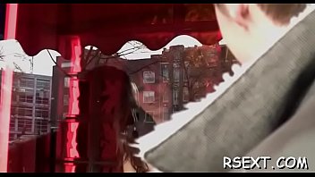 Skinny babe's peach licked hard