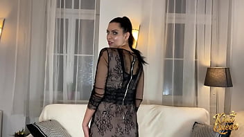 Kira’s thick ass shakes while she fucks her dripping hole