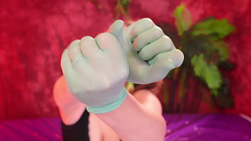 Asmr gloves arya grander fetish video