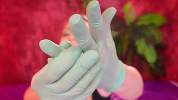 Asmr gloves arya grander fetish video