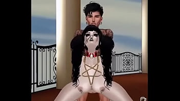 Gothic vu whore gets her asshole pounded by bwc