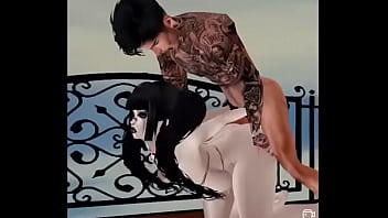 Gothic vu whore gets her asshole pounded by bwc