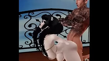 Gothic vu whore gets her asshole pounded by bwc