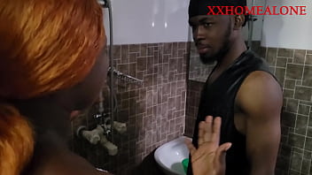 Sex starved housewife got some milk from the estate plumber