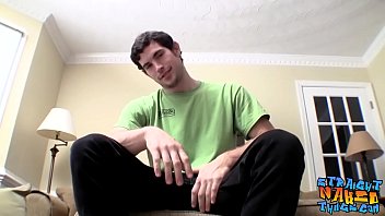 Beefy Straight Guy Strokes Huge Cock thumbnail
