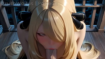 Cynthia's loves riding dick hentai