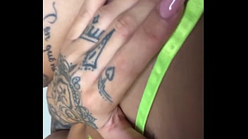 Horny pussy masturbation with yellow lingerie susy gala