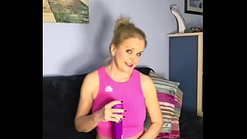 Having fun with new toy & my boobs