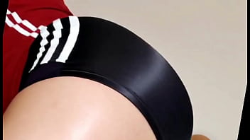 Miss deane traning in spandex shorts