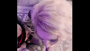 Mistress kora bell & daddy's dark vixen give hubby a birthday double blowjob to remember and kora dominates vixen's pussy