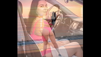 Mulher gostosa na areia