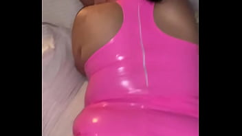 Cheating mexican milf delicious d smokes and fucks in pink latex
