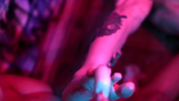 Cutie piie rubs popsicle on bia's feet