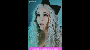 Alicebong alone at home teen pussy