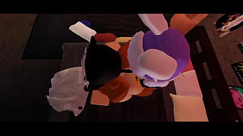 Bunny boy pound that cat girl