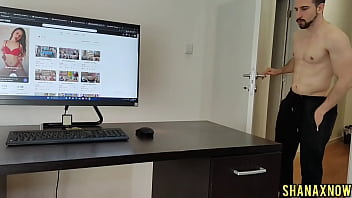 Pussy humping on my step brother desk after cumshot