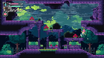 Flip witch pixel hentai game ep 12 ghost boss with crushing giant boobs