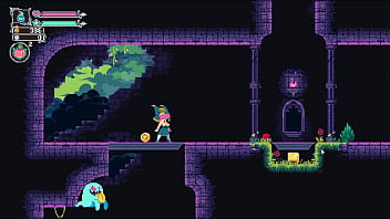 Flip witch pixel hentai game ep 12 ghost boss with crushing giant boobs