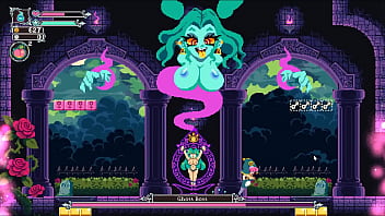 Flip witch pixel hentai game ep 12 ghost boss with crushing giant boobs