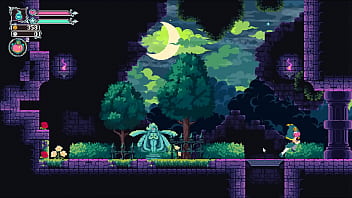 Flip witch pixel hentai game ep 12 ghost boss with crushing giant boobs