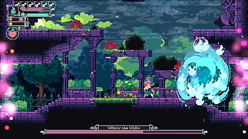 Flip witch pixel hentai game ep 12 ghost boss with crushing giant boobs